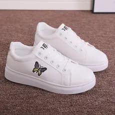 Sapatos esportivos de sola macia feminino 2026 novo estilo sapatos brancos primavera outono sapatos versão coreana Casua