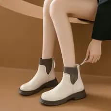 Botas Martin de sola grossa sapatos femininos 2026 novo estilo na moda botas finas botas curtas de inverno botas únicas