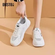 Dadong pequenos sapatos brancos sapatos femininos primavera novo estilo doce bonito pequeno Panda plana dedo do pé redon