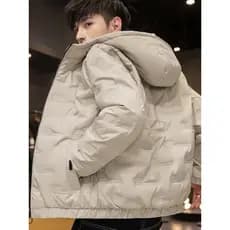 Jaqueta masculina de inverno com capuz, roupas superiores leves, 2025, novo estilo, estilo Hong Kong, jaqueta de pão que