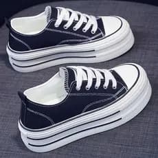 Sapatos de lona tênis femininos 2026 outono inverno novo estilo estudantes All-Match sapatos brancos respirável sola gro