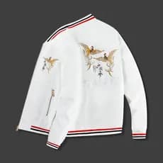 Primavera outono 2026 novo estilo High-End bordado piloto sal jaqueta fino-ajuste jaqueta masculina uniforme de beisebol