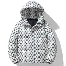 2025 inverno casal estilo na moda para baixo jaqueta das mulheres dos homens estilo curto engrossado Street Wear impress