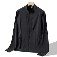 2026 novo estilo verão jaqueta Casual gola protetor solar roupas de seda gelo Anti-ultravioleta esportes ao ar livre rou
