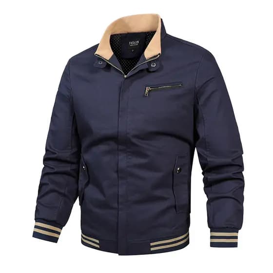 Novo nicho na moda roupas de outono nova primavera outono jaqueta masculina outono macacão jaqueta gola alta roupas masc