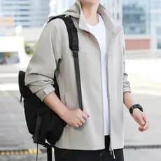 2026 jaqueta novo estilo moda tendência primavera outono jaqueta masculina estilo fino High-End jaqueta impermeável blus