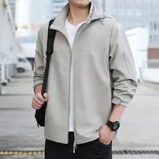 Primavera outono homens jaqueta esportiva ao ar livre à prova de vento jaqueta impermeável masculina jaqueta fina moda t