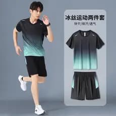 Terno esportivo masculino roupas de Fitness equipamentos de corrida manhã correndo roupas ciclismo sala de treinamento v