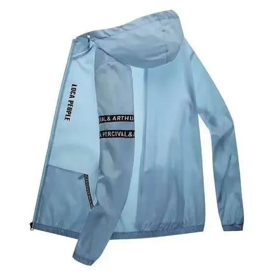 Homens novo estilo primavera verão versão coreana pesca respirável jaqueta Casual gelo seda estilo fino protetor solar r
