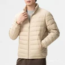 Ganso para baixo jaqueta masculina leve gola alta para baixo jaqueta curta outono inverno moda fina leve novo estilo jaq