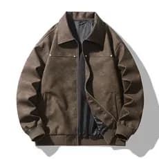 Jaqueta de couro masculina lapela motocicleta jaqueta de couro juventude Retro couro Street Wear jaqueta de algodão masc