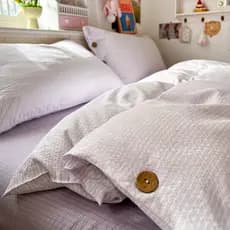 Nordic simples ins listrado botão colcha capa de quatro peças conjunto lençol estilo minimalista pessoa cama conjunto de