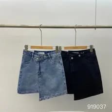 SPG Diagonal carcela denim saia Design Irregular quente menina saia de cintura alta saia curta Hip saia jeans A linha es