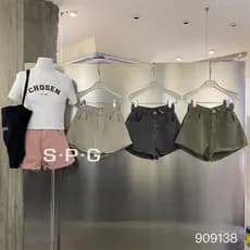 SPG americano Retro cintura alta enrolado perna larga Jeans Shorts feminino verão solto mais magro olhar macacão em linh