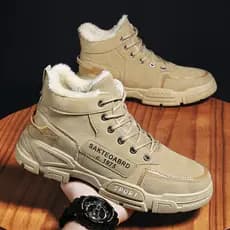 Outono verão sapatos masculinos de alta qualidade Martin botas masculinas de cano médio botas gerais de neve botas mascu
