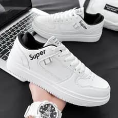 Sapatos masculinos verão respirável 2025 novo estilo na moda influenciador venda quente sapatos planos brancos masculino