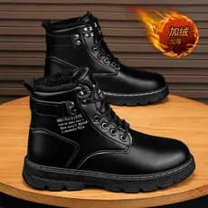 Macacão de alta qualidade sapatos masculinos 2023 novo estilo inverno sapatos de algodão masculino velo quente Martin bo
