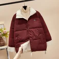 Jaqueta acolchoada feminina 2025 novo estilo inverno jaqueta acolchoada Popular deste ano estilo coreano estilo Preppy j