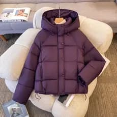 Jaqueta acolchoada feminina inverno 2025 novo estilo de aparência quente pequeno Super bonito jaqueta acolchoada engross
