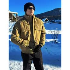 GTLA jaqueta acolchoada curta masculina, jaqueta bomber americana de inverno, jaqueta acolchoada bomber, jaqueta geral