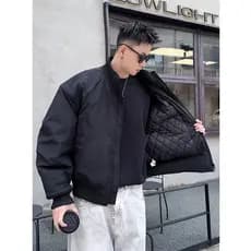 Americano bombardeiro bombardeiro jaqueta Jiujiang para baixo jaqueta masculina inverno engrossado Premium jaqueta gola