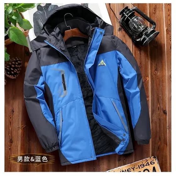 Homens inverno novo estilo solto engrossado forro de lã com capuz acolchoado jaqueta acolchoada cordeiro velo acolchoado