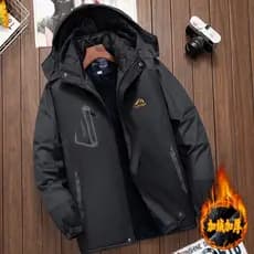 Jaqueta masculina à prova de vento à prova de chuva jaqueta de algodão quente roupas de proteção do trabalho