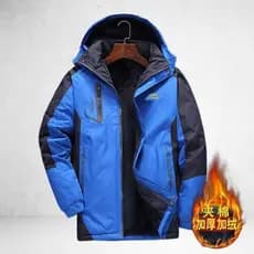 Jaqueta masculina acolchoada de algodão, à prova de vento, à prova d'água, tamanho grande, acolchoada de lã, espessada,
