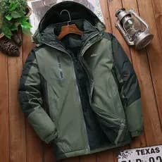 Novo estilo à prova de vento impermeável algodão acolchoado jaqueta masculina velo-acolchoado engrossado inverno algodão