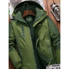 Novo estilo à prova de vento impermeável algodão acolchoado jaqueta masculina velo-acolchoado engrossado inverno algodão