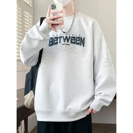 Moletom masculino primavera outono novo estilo na moda All-Match americano jaqueta Casual estudante júnior escola secund