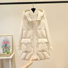 Outono inverno novo estilo destacável capuz exterior usar colete tamanho grande grosso algodão colete de comprimento méd