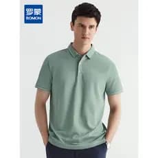 [Incluindo seda amoreira] Camisa polo masculina de verão Lomon de manga curta Popular Casual masculina camiseta polo de