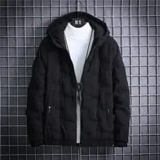 Versão coreana na moda solta com capuz leve algodão acolchoado jaqueta masculina inverno novo estilo jaqueta espessada r