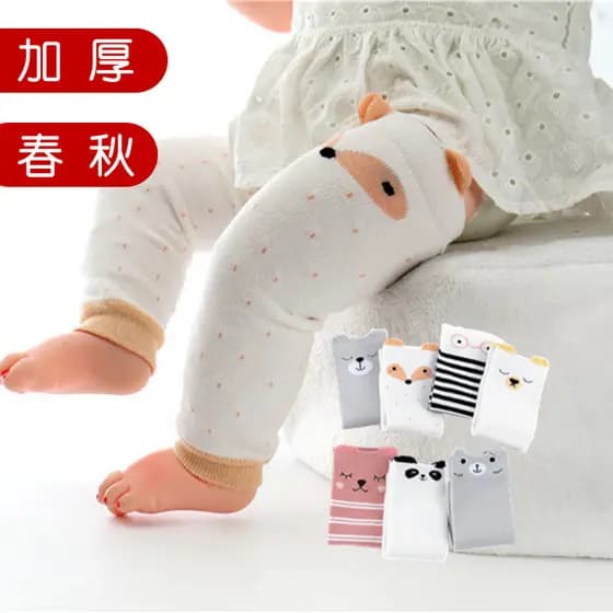 Bebê Leggings meias meias engrossadas outono inverno joelheiras perna cobre bebê recém-nascido meias sobre o joelho quen