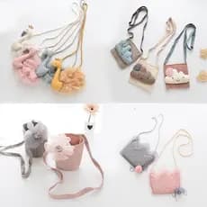 Crianças saco do mensageiro criança mudança bebê bonito cisne saco princesa Mini ombro All-Match decoração menina saco