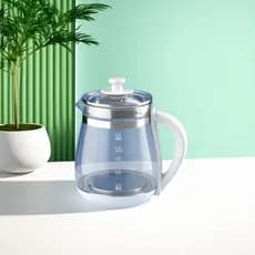 Pote de saúde de vidro acessórios universais bule flor único pote acessórios universal grande três anel acessórios vidro