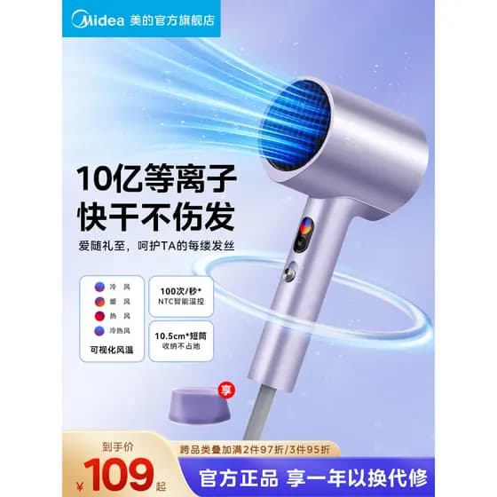 Lindo secador de cabelo doméstico íon negativo alta potência secador de cabelo Plasma termostato inteligente secador de