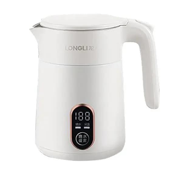 Longli LL8873 Chaleira Elétrica de Aço Inoxidável Termostato de Viagem Portátil Mini Pequena Viagem de Negócios Chaleira