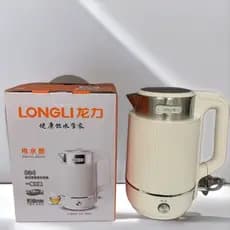 Longli 304 aço Yijian isolamento térmico dupla camada Anti-escaldante forro sem costura isolamento térmico chaleira elét