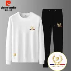 Pierre Cardan 2025 novo estilo Casual terno esportivo masculino em torno do pescoço moletom combinando moletom com faixa
