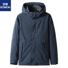 Lomon Plus Size Jaqueta Acolchoada de Algodão Masculina Inverno Plus Fat Plus Jaqueta Oversized Solta Forro Destacável T