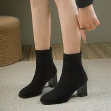Mostrando pés pequenos Martin botas femininas estilo britânico botas finas finas femininas outono inverno 2024 novo esti
