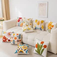Capa de almofada simples com estampa floral, de almofada para, conjunto de capas de almofada para sofá de sala