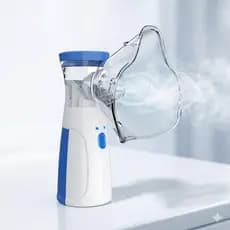 Nebulizador Ultrassônico Portátil com Spray, Silencioso, USB ou Pilha, Compacto para Viagem e Uso Diário