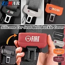 Capa Protetora de Silicone para Fivela de Cinto de Segurança de Carro Fiat, Antiderrapante e Anti-Risco para UFOD
