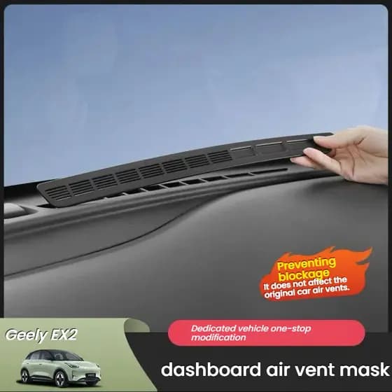 Capa protetora da saída de ar do painel Geely EX2, capa anti-poeira da saída de ar do console central, acessórios intern