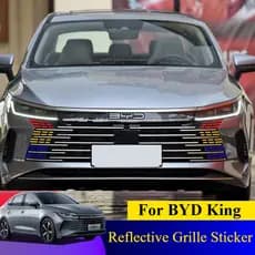 Adesivo Holográfico para Grade com Mudança de Cor para BYD King, Vinil Refletivo 3M, Adesivos de Modificação Automotiva
