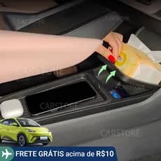 Para BYD Dolphin Mini, Caixa de Armazenamento de Dupla Camada em TPE para Controle Central, Acessórios de Cobertura Tota