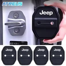 1/4 Peças para Jeep, Capa de Proteção para Fechadura de Porta de Carro, Acessórios Anti-Colisão para Fechadura de Porta